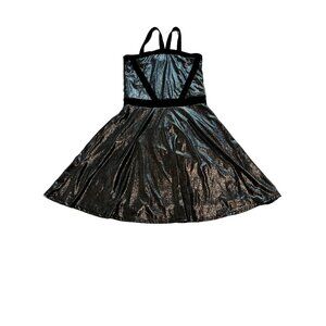 Pink Jewel Flowers by Zoe Dress in Black